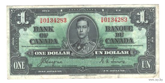 Канада 1 доллар 1937 года. Состояние XF