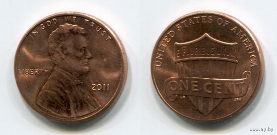 США. 1 цент (2011, UNC)