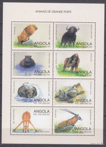 1998 Ангола 1237-1244KL Кошки - Лев 12,00 евро