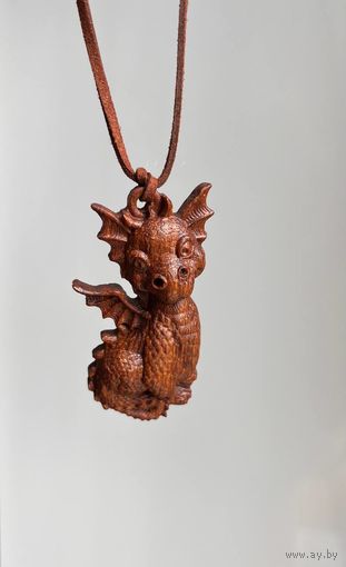 Кулон, подвеска Дракоша, дракон - символ 2024 года! Экзотическое дерево Ормозия