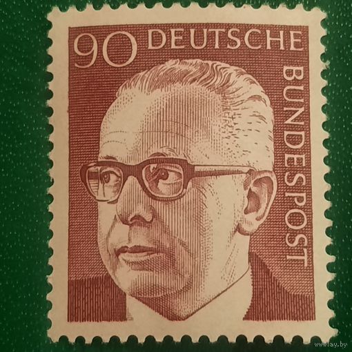 ФРГ 1971. Третий Бундеспрезидент Хайнеман Густав