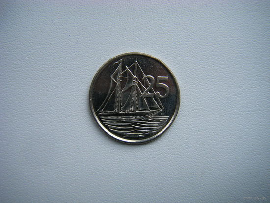 Каймановы острова 25 центов 1999г.
