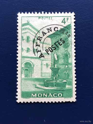 Монако 1948 год Служебная Марка Архитектура Здание Mi:384V Гашеная