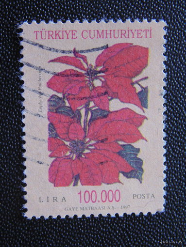 Турция 1997 г. Цветы.