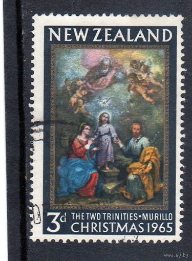 Новая Зеландия. Рождество. Живопись. Картина Мурильо - Две троицы. 1965.
