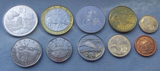 Зимбабве 1997-2003, 10 монет
