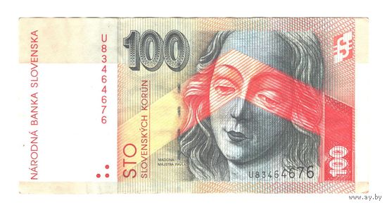 Словакия 100 крон 2004 года. Состояние XF