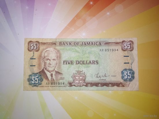 Ямайка 5 долларов