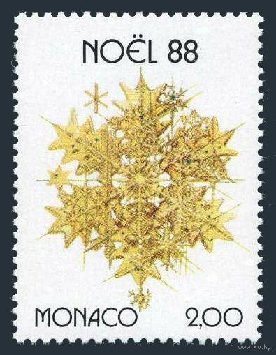 1988 Монако 1895 Рождество, Новый год 1,10 евро