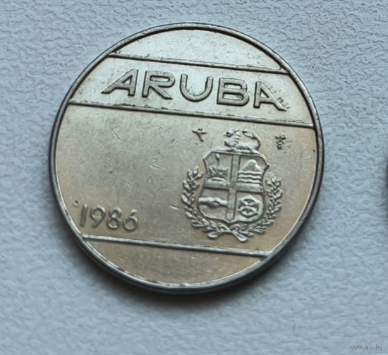 Аруба 25 центов, 1986 4-4-27