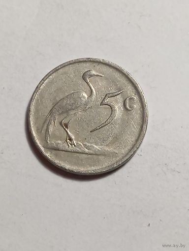ЮАР 5 центов 1986 года .