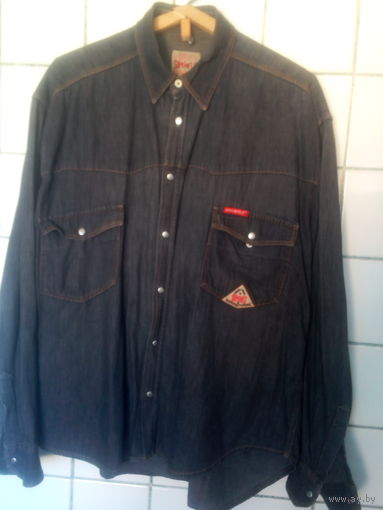 Рубашка джинсовая "Super RIFLE" 80-е годы СССР