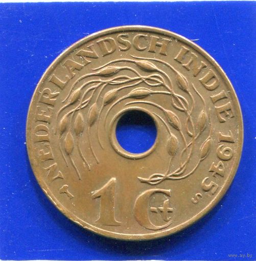 Голландская Индия 1 цент 1945 S