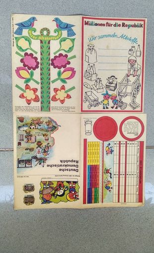 Обучающие плакаты 1979г на немецком
