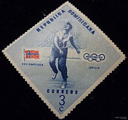 Марка Доминиканская Республика-1956 спорт