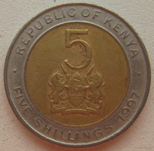 Кения 5 шиллингов 1997 г. (gl)