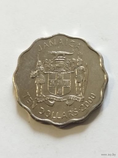 Ямайка 10 долларов 2000