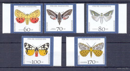 Германия 1992 фауна бабочки