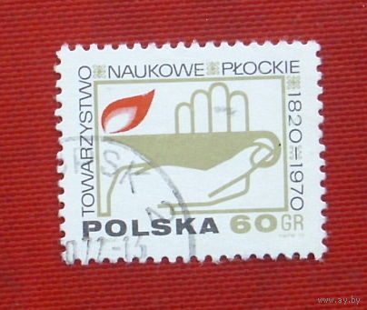 Польша. 50 летие общества друзей науки в Плоцке. ( 1 марка ) 1970 года. 8-4.