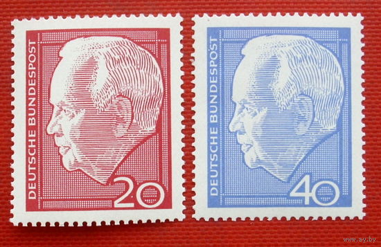 Германия. ФРГ. Стандарт. ( 2 марки ) 1964 года.