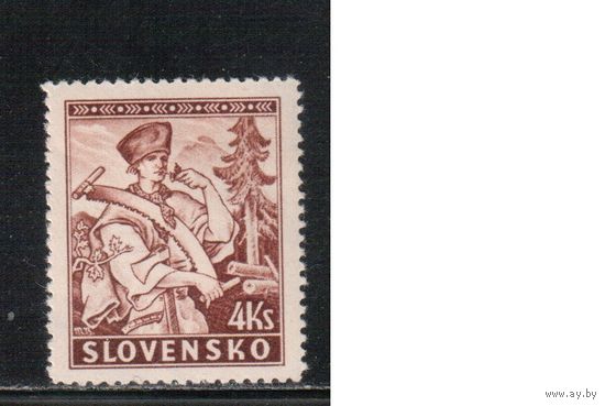 Словакия-1939,(Мих.44А) **  , Лесоруб