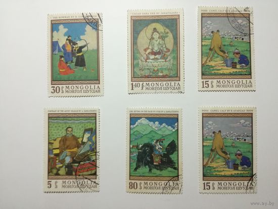 Монголия 1968. Картины из Национального музея, Улан-Батор.