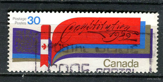 Канада - 1982 - Новая конституция - [Mi. 829] - полная серия - 1 марка. Гашеная.  (Лот 31CQ)