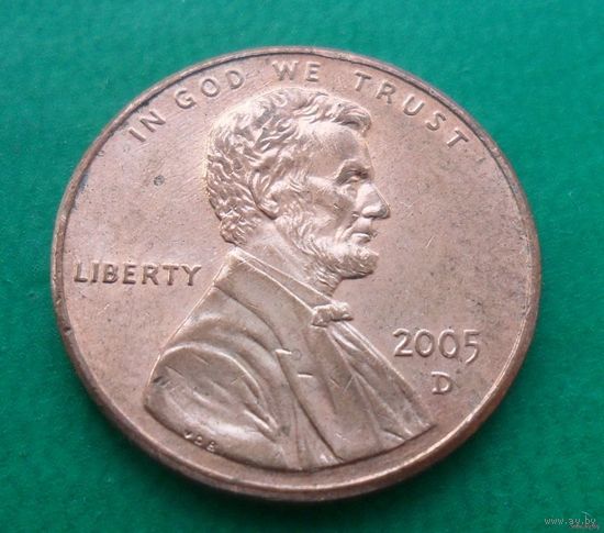 1 цент США 2005 г.в. D