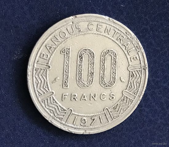 Конго 100 франков 1971