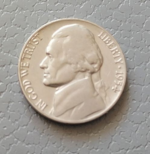 5 центов 1954 г. D