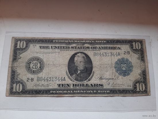 10 долларов США 1914г
