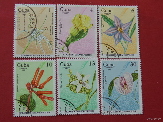 Куба 1980 г. Цветы.