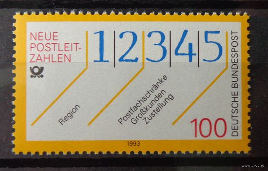 Современная Германия 1993г. Mi.1659 MNH** полная серия