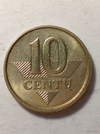 10 центов Литва 2008