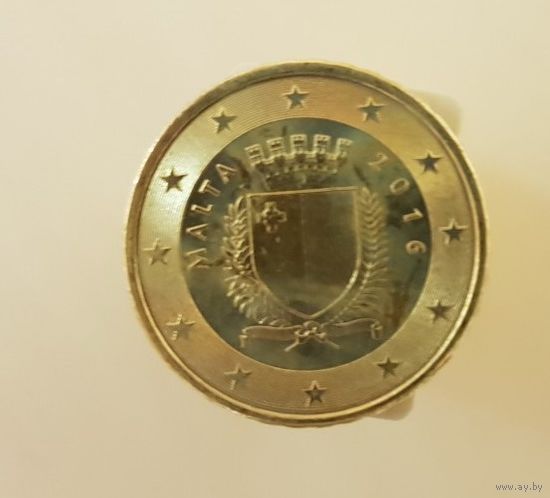 Мальта 10 евроцентов 2016 UNC из ролла