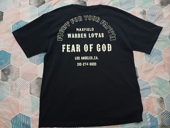 РЕДКАЯ ХАЙПОВАЯ Футболка Fear of God Oversize Warren Lotas