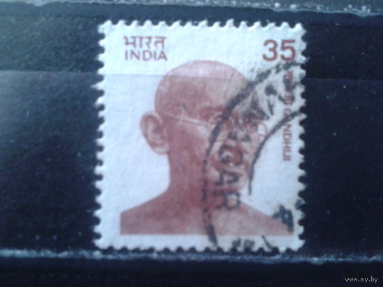 Индия 1980 М. Ганди 35 пайса