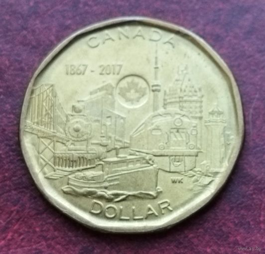 Канада 1 доллар, 2017 150 лет Конфедерации Канада - Объединённая нация