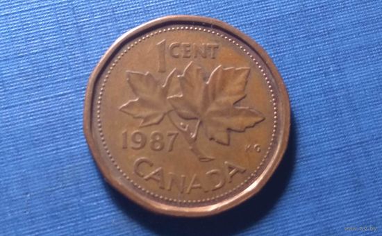 1 цент 1987. Канада.
