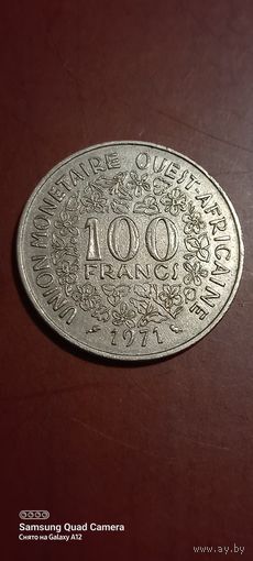 Западная Африка, 100 франков 1971.