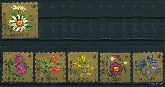 Бурунди. 1966 Цветы. Флора (С)