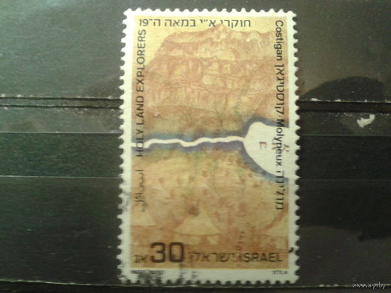 Израиль 1987 Карта части страны Михель-1,2 евро гаш