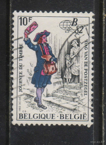 Бельгия Кор 1982 День марки  Международная филвыставка Belgica 82 Почтальон #2104