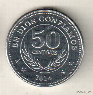 Никарагуа 50 сентаво 2014
