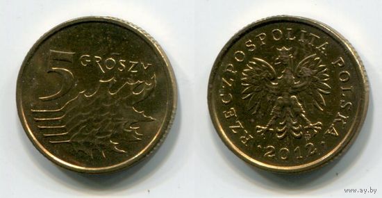 Польша. 5 грошей (2012, aUNC)