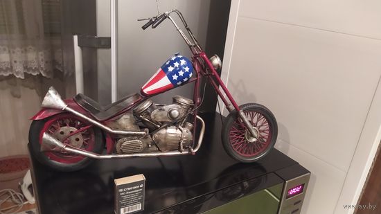 Большой сувенирный металлический  мотоцикл ( байк)