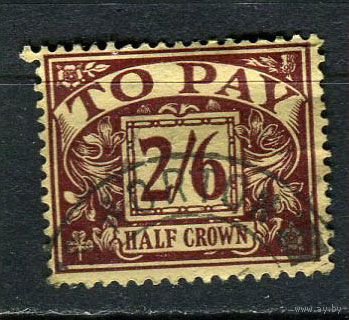 Великобритания - 1924 - Цифры 2,6Sh p. Portomarken - [Mi. 17p] - полная серия - 1 марка. Гашеная.  (LOT EV11)-T10P19