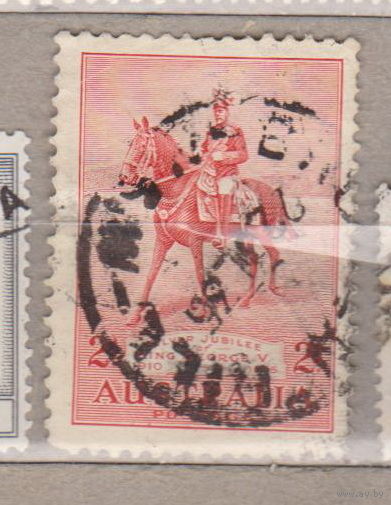 Лошади всадники фауна Известные личности 25-я годовщина коронации короля Георга V Австралия 1935 год лот 1