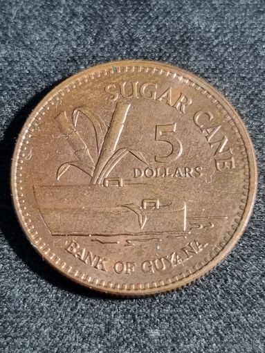 Гайана 5 долларов 2008