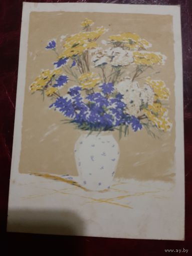 Полевые цветы худ. В.П. Алимова 1963 год